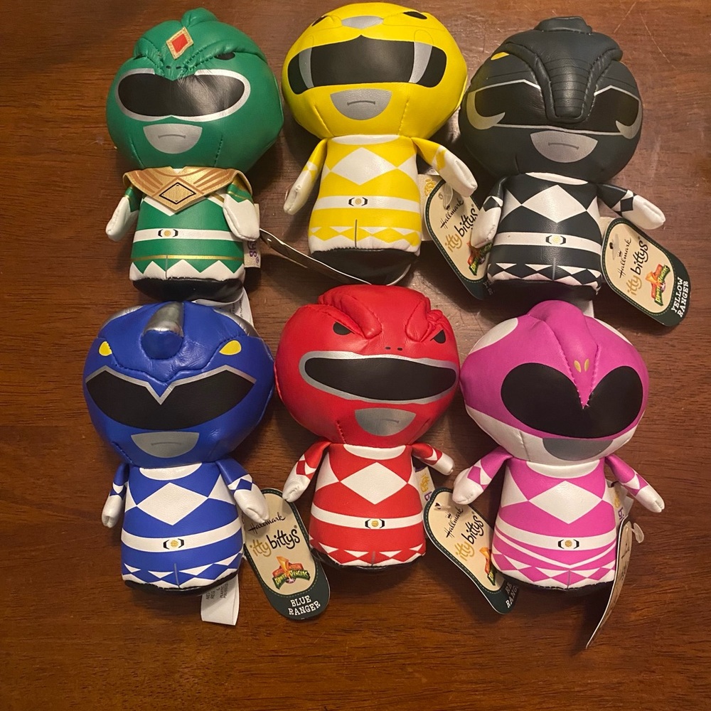 Set of 6 Itty Bittys Power Rangers.